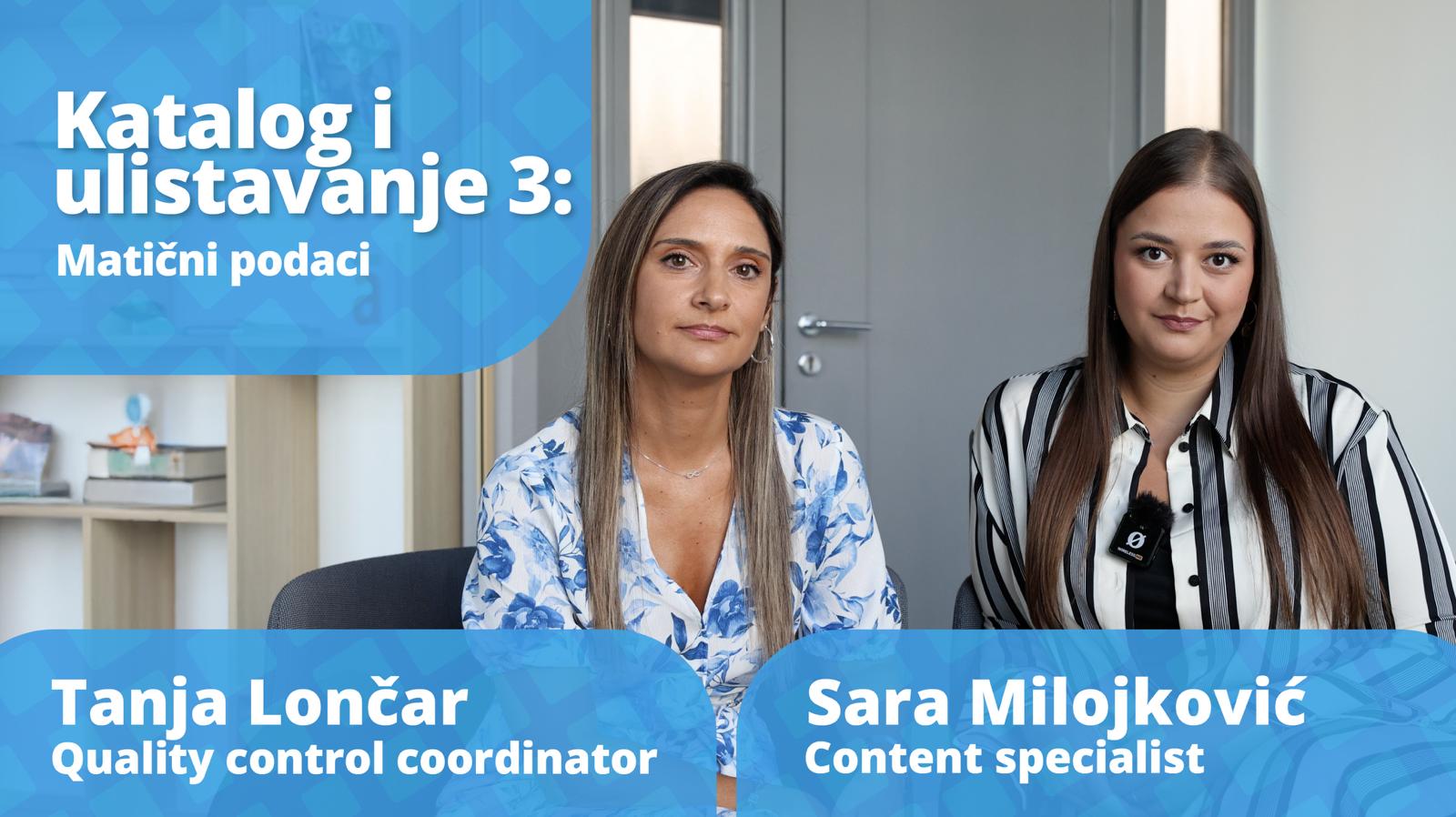 Katalog i ulistavanje 3: Matični podaci