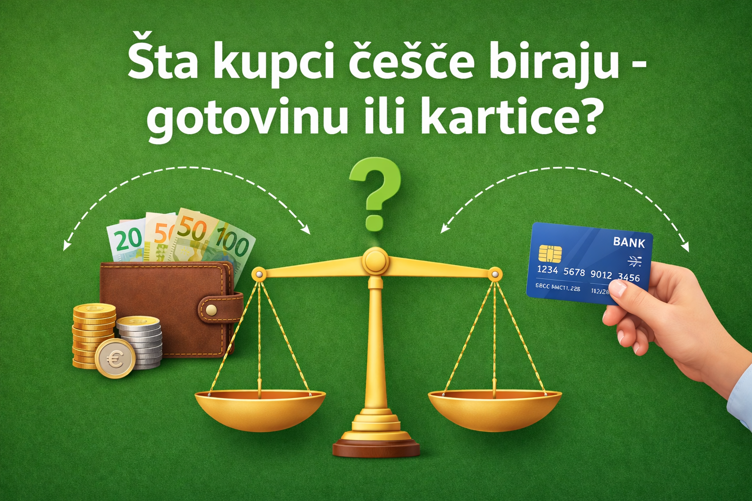Šta kupci češće biraju – gotovinu ili kartice?